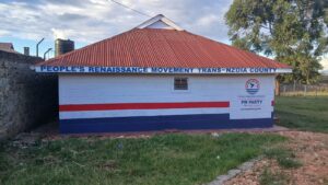 The new People's Renaissance Movement (PM Party) office in Kitale, Trans Nzoia County. Photo: Caleb Amisi. Source: X.